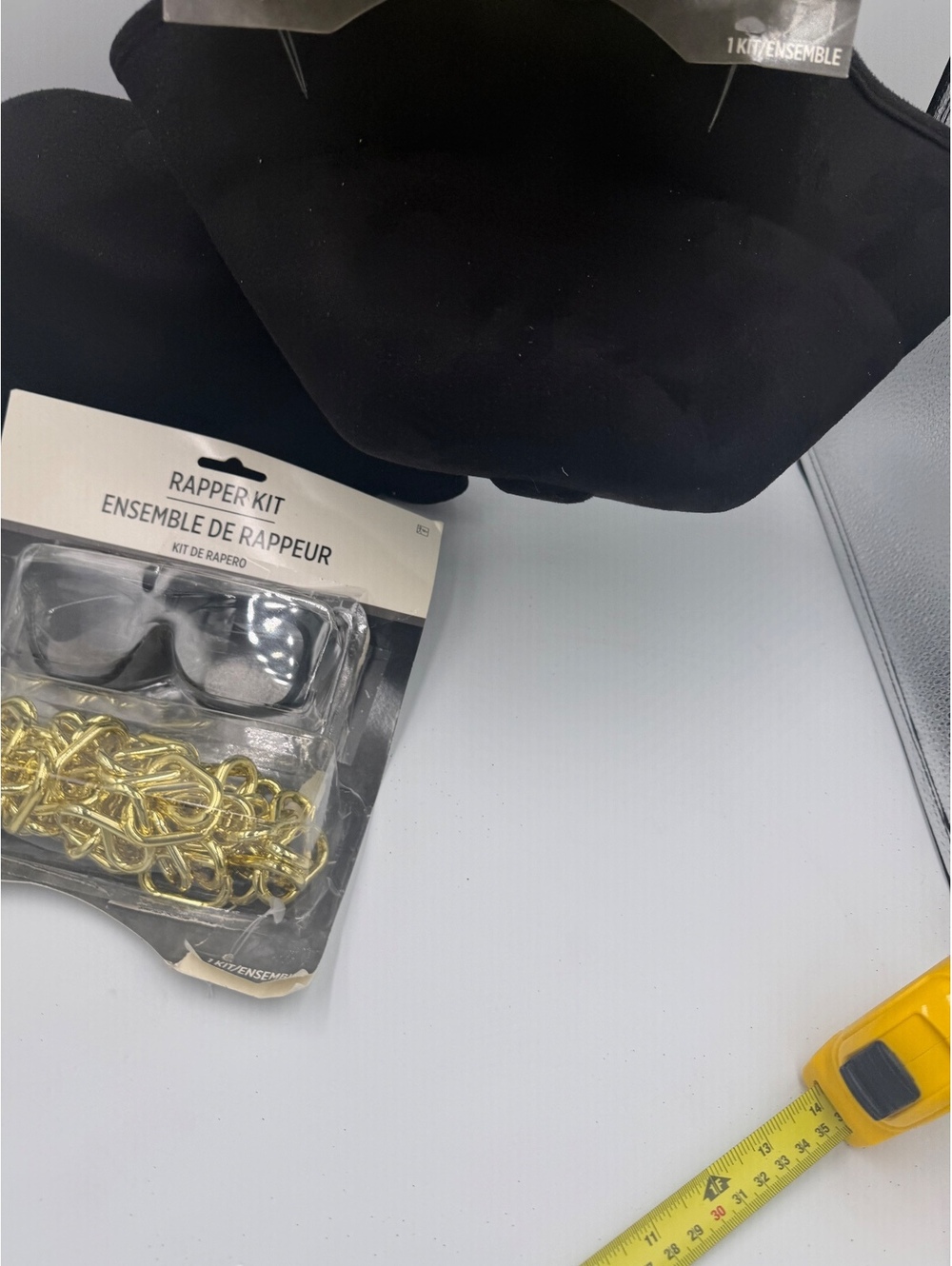 Rapper Kit Costume Accessory Set with Hat, Glasses, and Gold Chain